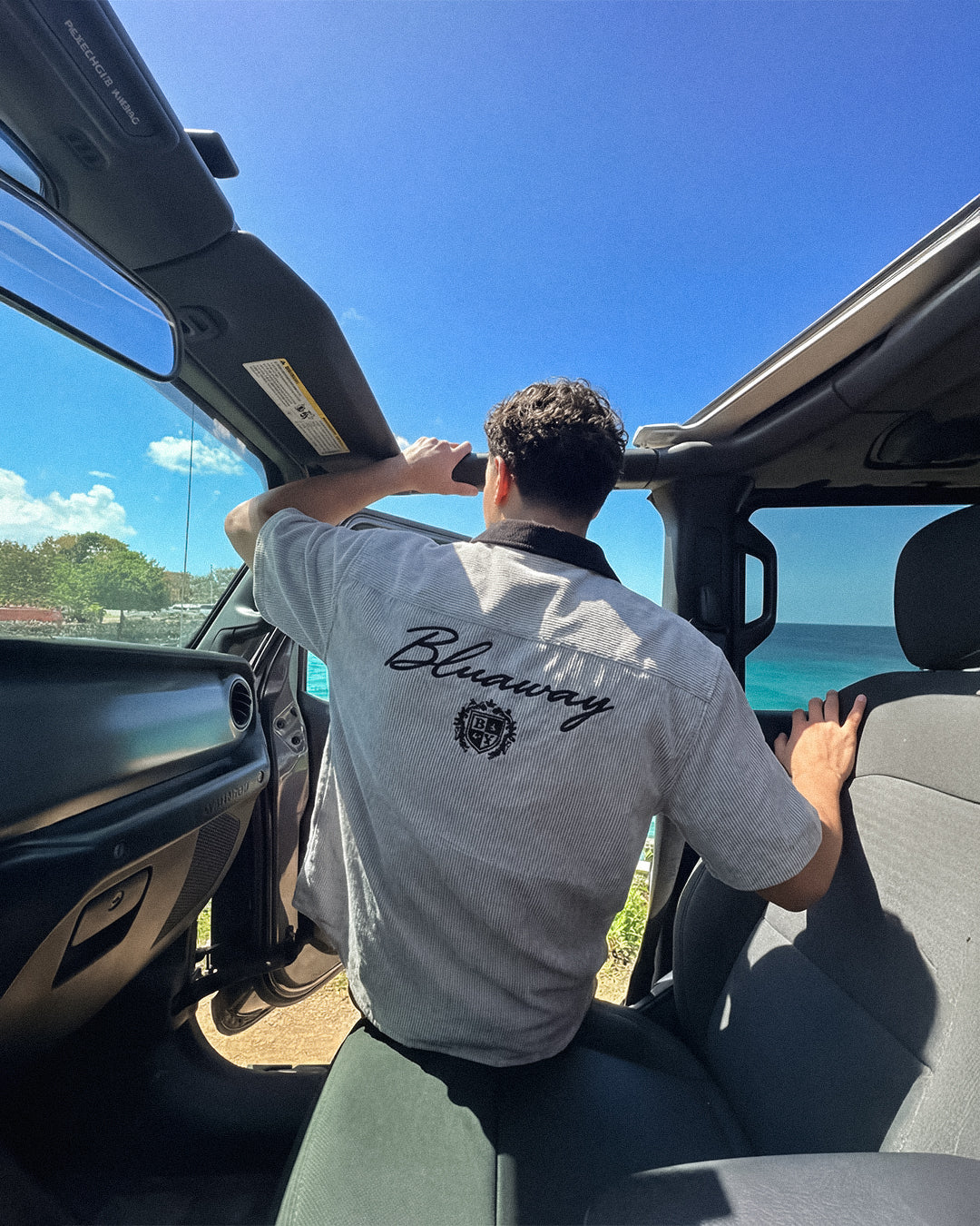 BLU EMBROIDER SHIRT 01 BLACK