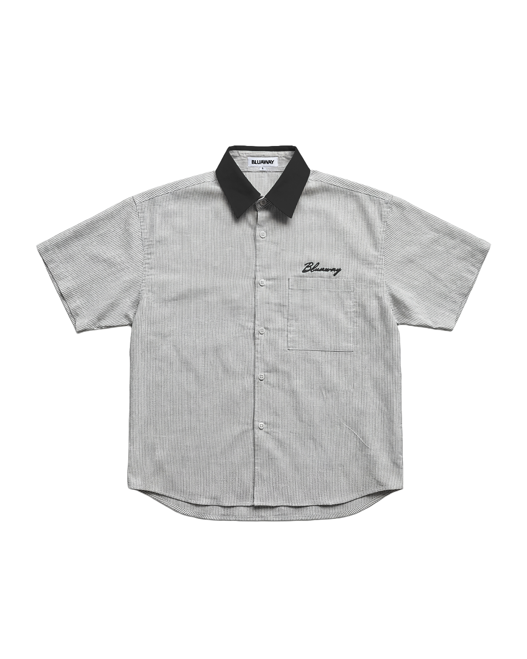 BLU EMBROIDER SHIRT 01 BLACK