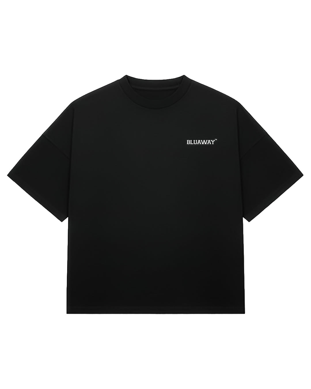 BLUAWAY BLACK ESSENTIAL TEE